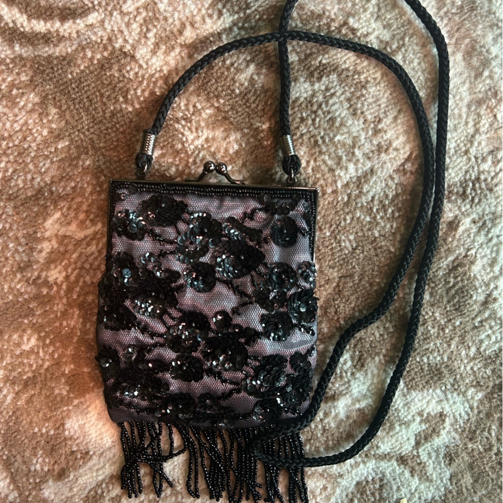 Beaded Lancôme purse
